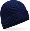 Beechfield CB438N Organic Cotton Engineered Patch Beanie - Oxford Navy - One Size