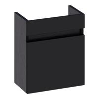 BRAUER Solution Fonteinonderkast - 40x45x22cm - 1 rechtsdraaiende deur - MFC - black wood FO-SLRBW