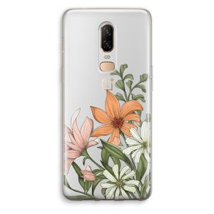 Floral bouquet: OnePlus 6 Transparant Hoesje