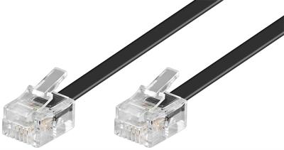 Goobay 50317 telefoonkabel 3 m Zwart