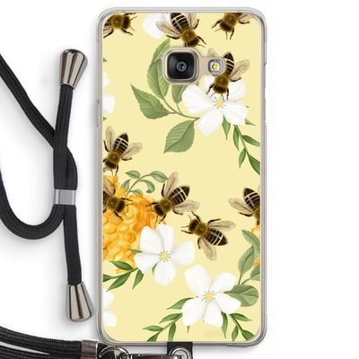 No flowers without bees: Samsung Galaxy A3 (2016) Transparant Hoesje met koord