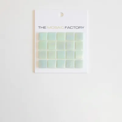 The Mosaic Factory Amsterdam Mozaiek Tegel Vierkant - Licht Groen Glas Parelmoer Serie 322x322 mm