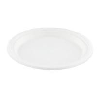 Conpax bord, uit suikerriet, 23 cm, wit, pak van 50 stuks