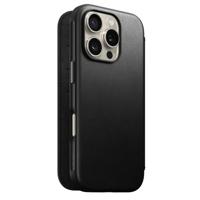 Nomad Modern Leren Folio iPhone 16 Pro Zwart