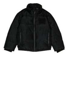 Emporio Armani Kids doudoune à fermeture zippée - Noir