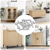 VidaXL Slotschroef effen 2514 pcs zilver staal