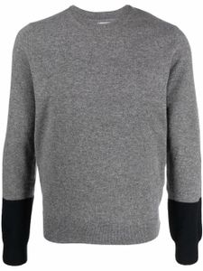 Comme Des Garçons Shirt pull bicolore en laine - Gris