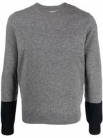 Comme Des Garçons Shirt pull bicolore en laine - Gris