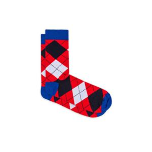 Brunello - heren sokken print - rood