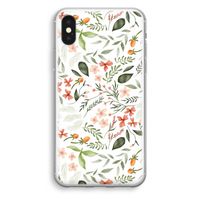 Sweet little flowers: iPhone XS Transparant Hoesje