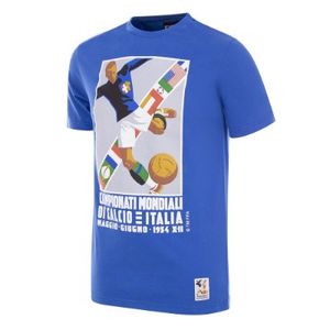 COPA Football - Italië World Cup 1934 Poster T-Shirt - Blauw