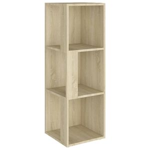 The Living Store hoekkast - 33 x 33 x 100 cm - Sonoma eiken spaanplaat