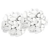 Concorde Decoratie steentjes - 2x - wit - 350 gram - 5 / 10 mm - kiezelstenen - hobby stenen