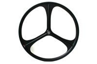 Teny Rim Tri Spoke Fixed Gear Voorwiel - Zwart Teny Rim Tri Spoke Fixed Gear Voorwiel - Zwart