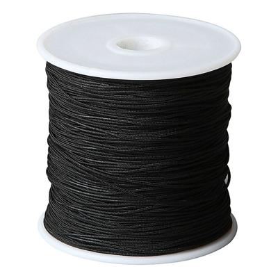Creativ Company Polyester koord zwart 1 mm, 50m