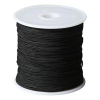 Creativ Company Polyester koord zwart 1 mm, 50m