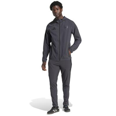 adidas Arsenal Vis Tech Trainingspak Full-Zip 2024-2025 Donkergrijs