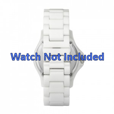Fossil horlogeband CE1010 Keramiek Wit 20mm