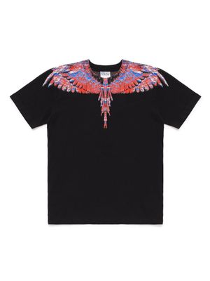 Marcelo Burlon County Of Milan Kids t-shirt Lunar Wings en coton - Noir