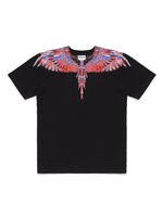 Marcelo Burlon County Of Milan Kids t-shirt Lunar Wings en coton - Noir - thumbnail