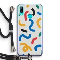 Illustratieve pop 2: Huawei P Smart (2019) Transparant Hoesje met koord