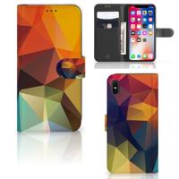 Apple iPhone Xs Max | Book Case | Polygon Color