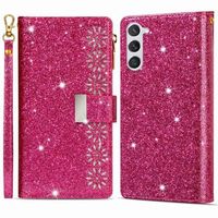 Starlight Series Samsung Galaxy S23+ 5G Portemonnee Hoesje - Rosa