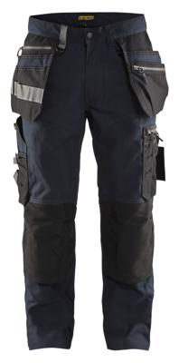 Blåkläder Werkbroek met stretch 15901343 | Donker marineblauw/Zwart | Maat 52 - 7330509621677