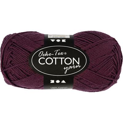 Creativ Company Katoengaren, plum, 50gr, 170m