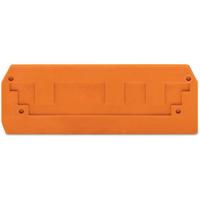 WAGO 284-339 Afsluit- en scheidingsplaat Oranje 100 stuk(s)