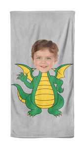 Cartoon Handdoek Dragon - Pillow Buddies