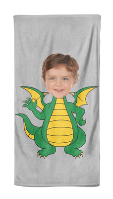 Cartoon Handdoek Dragon - Pillow Buddies