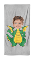 Cartoon Handdoek Dragon - Pillow Buddies
