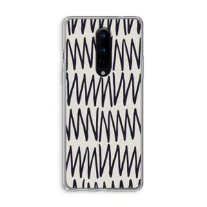 Marrakech Zigzag: OnePlus 8 Transparant Hoesje
