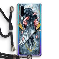 Golden Raven: Huawei P30 Transparant Hoesje met koord
