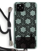 Geometrisch patroon: Pixel 5a 5G Transparant Hoesje met koord
