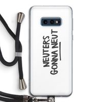 Neuters: Samsung Galaxy S10e Transparant Hoesje met koord