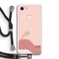 Wine: Pixel 3 Transparant Hoesje met koord