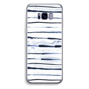 Ink Stripes: Samsung Galaxy S8 Plus Transparant Hoesje