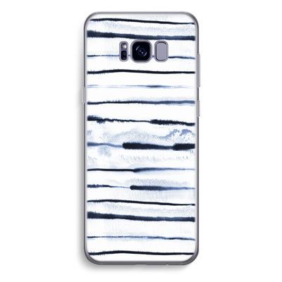 Ink Stripes: Samsung Galaxy S8 Plus Transparant Hoesje