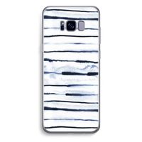 Ink Stripes: Samsung Galaxy S8 Plus Transparant Hoesje