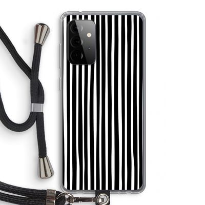 Stripes: Samsung Galaxy A72 5G Transparant Hoesje met koord