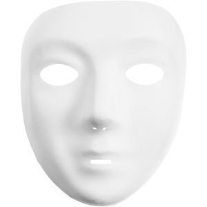 Creativ Company Masker wit kunststof velour