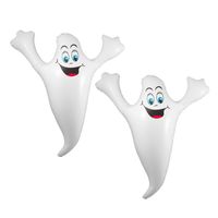 2x stuks opblaasbaar halloween decoratie spook 52 cm