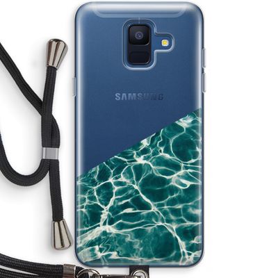 Weerkaatsing water: Samsung Galaxy A6 (2018) Transparant Hoesje met koord
