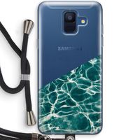 Weerkaatsing water: Samsung Galaxy A6 (2018) Transparant Hoesje met koord