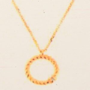 TFT Collier Geelgoud Diamant 0.01ct G SI