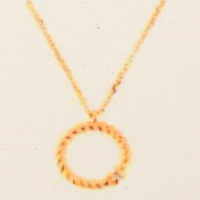 TFT Collier Geelgoud Diamant 0.01ct G SI