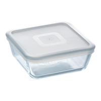 Pyrex schaal met deksel 0,85l 15x15cm