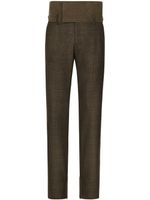 Dolce & Gabbana check-pattern straight-leg trousers - Marron - thumbnail